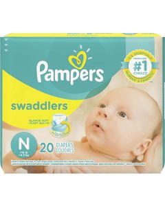 Pampers Swaddlers Diapers Size Pack of 2, 20 Count