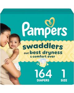 [Delivered by May 3, 2026] Pampers Swaddlers Diapers 164 Count, 14 lbs