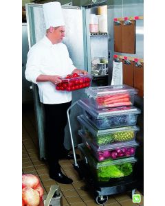 Rubbermaid Commercial Products Food Service Bus/Utility Tote Box Lid for 2-5 Gal Containers 5 Gal, Bundle of 3