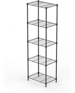 GarveeHome 5 Tier Metal Shelves for Storage Metal 17.72 L, Bundle of 2