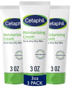 Cetaphil Moisturizing Cream Sensitive 3ct, 3oz, Bundle of 2