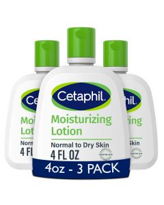 Cetaphil Face &amp; Body Moisturizer Hypoallergenic Pack of 3, 4 oz, Bundle of 2