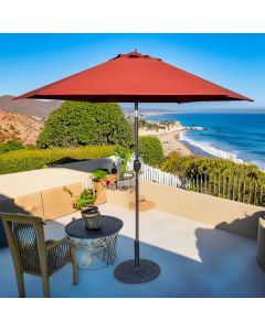 Tropishade 9 ft Bronze Aluminum Patio Umbrella with Rust Aluminum 9 ft