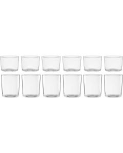 Oneida Drinkware Glass Dishwasher Safe Set Of 12, 8.5 Oz, 14 Oz, Bundle of 2
