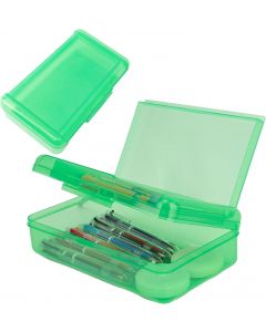 tauywolci Pencil Case Box Plastic, Bundle of 3