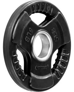 Lifeline Fitness Rubber Grip Plates For Olympic Barbell 45 LB, Bundle of 2