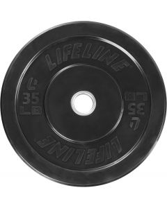 Lifeline 260lb. Rubber Bumper Weight Plate Set: (2) 260lb, 10lb, 15lb