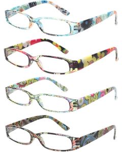 Kerecsen Women&#039;s Reading Glasses 4 Pairs Ladies Fashion Spring Glass, Bundle of 3