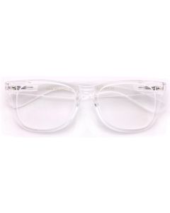 Vision World Eyewear White Clear Reading Glasses - Comfortable Stylish Simple Glass, Bundle of 3