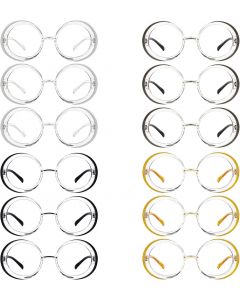 BFOCO 12-Pack Reading Glasses Small Round Readers for Women Glass 12-Pack, Bundle of 4