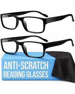 Gaoye 2-Pack of Reading Glasses - Blue-Light Filter Glass 2-Pack, Bundle of 3