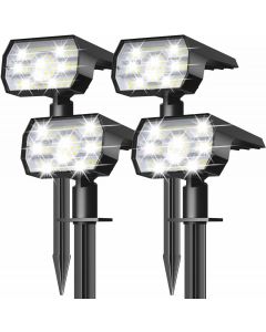 [Delivered by May 3, 2026] NYMPHY Solar Lights Outdoor Waterproof 4 Pack
