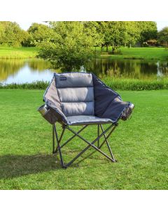 MacSports Padded Camping Lounge Club Chair Portable 500 lbs