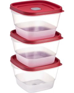 Tribello BPA-Free Plastic Food Storage Set Plastic Dishwasher Safe 3 x 7, Bundle of 2