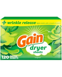 Gain dryer sheets Plus 120 Count, Bundle of 5