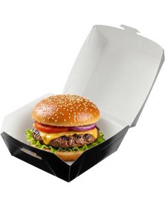 Restaurantware 2.5 x 2.5 x 2 Inch Mini Burger Boxes 100 Clamshell Food Containers 2 Inch, 5 x 2, 5 x 2 Inch