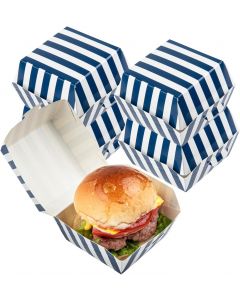 Restaurantware 2.5 x 2.5 x 2 Inch Mini Burger Boxes 100 Clamshell Food Containers 2 Inch, 5 x 2, 5 x 2 Inch