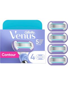 Gillette Venus Extra Smooth Swirl Women&#039;s Razor Blade Refills 4 Count, Bundle of 2