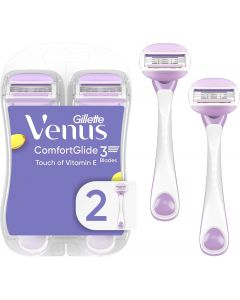 Gillette Venus ComfortGlide Touch of Vitamin E 2ct, Bundle of 5