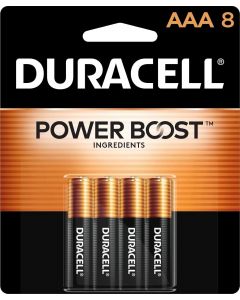 DURACELL Coppertop AAA Batteries with Power Boost Ingredients Pack of 1, 8 Count, Bundle of 6