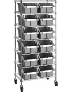 Seville Classics Heavy Duty NSF Bin Rack Solid Heavy Duty