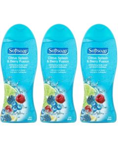 [Delivered by May 4, 2026] Softsoap Moisturizing Body Wash - Citrus Splash & Berry Fusion - Net Wt. 18 FL OZ (532 mL) Per Bottle Pack of