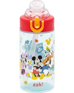 Zak Designs Disney Mickey Mouse Sage Plastic 16oz, Bundle of 3