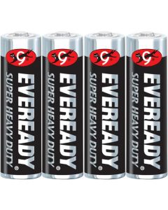 EVEREADY Super Heavy Duty Battery Size Aa Blister Pack 4 Heavy Duty, Bundle of 4