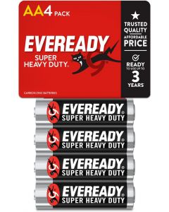 EVEREADY Super Heavy Duty AA Battery Heavy Duty, Bundle of 4
