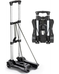 Gorpuire Small Folding Hand Truck Dolly with 2 Wheels Aluminum Foldable Portable