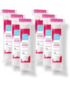 [Delivered by May 7, 2026] Simply Soft Premium Cotton Rounds Cotton Pack of 36, 100 Count