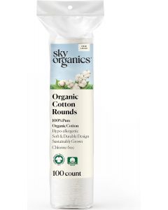 Sky Organics Organic Cotton Rounds 100ct Cotton 100ct, Bundle of 7
