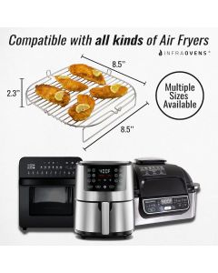 INFRAOVENS Air Fryer Accessories Set with Stainless Steel, Bundle of 2