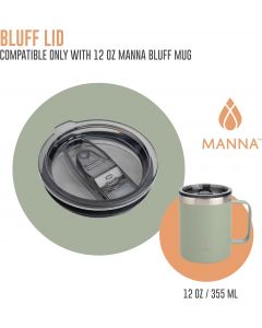 Manna Replacement Lid for Bluff Mug, Bundle of 3
