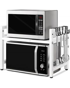 Vautrezon Microwave Oven Rack Expandable, Bundle of 2