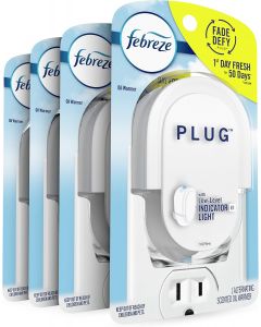 Febreze Plug In Air Freshener Fade Defy Plugs Pack of 4, Bundle of 2