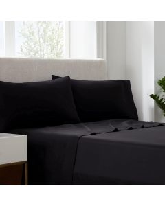 Serta Simply Clean Super Soft Hypoallergenic Stain Resistant Deep Pocket 4 Pieces Solid Bed Sheet Set