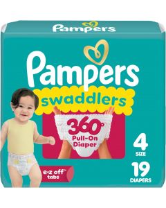 Pampers Diapers 19 Count, Bundle of 3