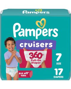 Pampers Diapers 17 Count, Bundle of 2