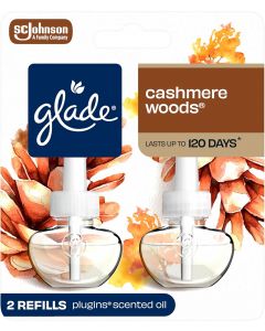 Glade PlugIns Refills Air Freshener Wood 2 Count, Bundle of 5