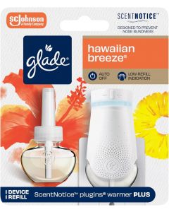 Glade PlugIn Plus Air Freshener Starter Kit, Bundle of 4