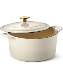 Tramontina Bestow Enameled Cast Iron 5.5-Qt Round Dutch Oven Pot with Cast Iron