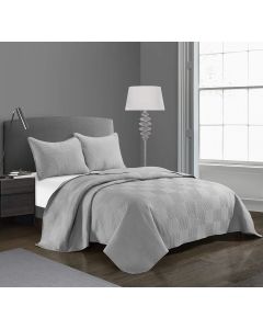 LOFT LIVING Geo Blocks 3 Piece Quilt Set 3 Piece