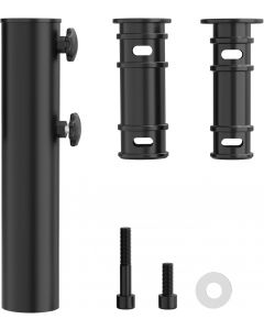 QZER Umbrella Pole Mount Stand Tube Stainless Steel Heavy Duty, Bundle of 2