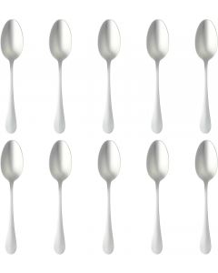 Martha Stewart Alness 10-Piece Dinner Spoon Set – Stainless Steel 10-Piece, 3.0 mm, Bundle of 2
