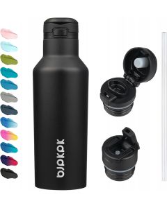 BJPKPK Insulated Water Bottle With Stainless Steel Metal 17oz, Bundle of 3