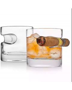 [Delivered by May 11, 2026] Godinger Whiskey Decanter and 4 Tumbler Glasses Bar Set Glass
