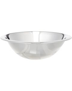 EXCELSTEEL 1-Quart Wide Rimmed Stainless Steel Mixing Bowl Stainless Steel, Bundle of 5