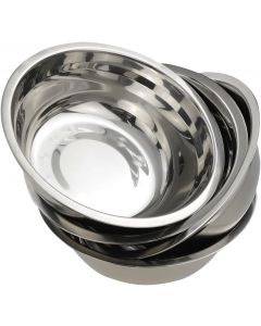 Nicesh Mixing Bowl Set Stainless Steel Set of 4, Bundle of 2