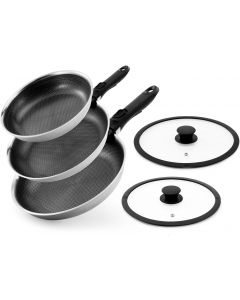 RD ROYDX ROYDX Hybrid Nonstick 7-Piece Fry Pan Set Stainless Steel Nonstick Oven Safe 7-Piece
